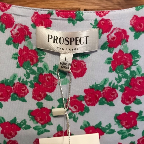 Pretty “Puff-Sleeved” Ladies Blouse with pink/red Roses & built in pleats, Large - Picture 2 of 7